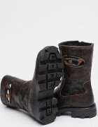 Diesel Кожени ботуши до глезена Hammer Тъмнокафяв