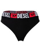 Diesel Танга с лого на талията - 3 чифта Черен/Бял/Аленочервен