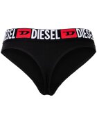 Diesel Танга с лого на талията - 3 чифта Черен/Бял/Аленочервен