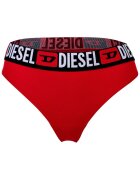 Diesel Танга с лого на талията - 3 чифта Черен/Бял/Аленочервен