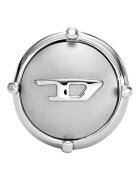 Diesel Унисекс обеца от неръждаема стомана с винтче Сребрист