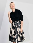 DiKa Abstract Pattern Flared Skirt Черен/Бежов