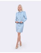 DiKa Sacou din tweed cu doua randuri de nasturi