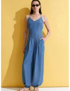 dilvin Гащеризон с широки крачоли - halter яка - креп Tencel