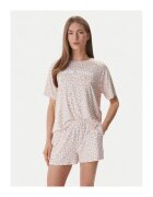DKNY Дамска пижама - полиестер - розова