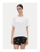 DKNY Дамска пижама YI70051 - вискоза - бяло/черно