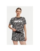 DKNY Дамска пижама YI80044 - вискоза - бяло/черно