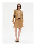 DKNY Дамска пола - 303208165 - Полиестер/Вискоза - 36 EU - Кафява
