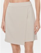 DKNY Дамска пола - трапецовидна - ежедневна - бежова - полиестер/вискоза/модал