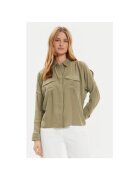 DKNY Дамска риза - 304218637 - Найлон/Полиестер - Зелена