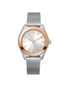 DKNY Дамски часовник DK1L032M0055 - стомана - 34мм - сребрист - кварцов механизъм - водоустойчив на 5 ATM