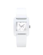 DKNY Дамски часовник модел DK1L002P0015 - водоустойчив 3 ATM - пластмасов корпус - силиконова каишка - бял - 26x30мм