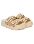 DKNY Дамски чехли - K2691150 - флатформа - бежови