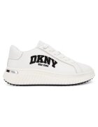 DKNY Дамски кецове - естествена кожа - бял/черен