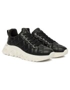 DKNY Дамски кецове K4590226 - естествена кожа - черен