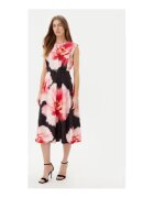 DKNY Флорална рокля DD5H2J04 от полиестер - Бял/Черен/Розово