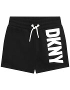 DKNY Къс панталон с висока талия и лого Бял/Черен