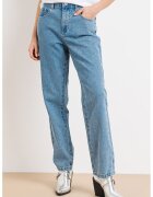 DKNY Прави дънки с декоративни камъни