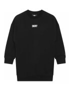 DKNY Рокля тип суитшърт с лого - Бял/Черен
