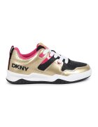 DKNY Скосени спортни обувки с връзки - Златист/Черен