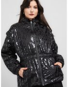 DKNY Яке пухенка с животинска шарка