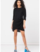 DKNY Застъпена рокля с гол гръб - Черен