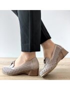 DOGATI Дамски перфорирани обувки Z21-05 Pink Beige Mink - Pink Beige Mink - Розово/Hюд цвят