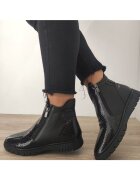 DOGATI Ежедневни дамски боти 013 10025 Black Croco - черни