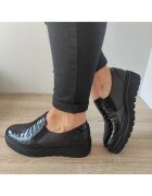 DOGATI Ежедневни дамски обувки 3552 Черни - черни + кроко
