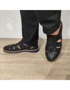 DOGATI Мъжки перфорирани обувки 777 Black - черни