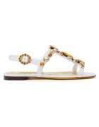Dolce  Gabbana Дамски сандали - Dolce Gabbana - естествена кожа - модел 8V135 - бели
