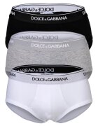 Dolce  Gabbana Слипове с лого - 3 чифта - Бял/Черен/Сив