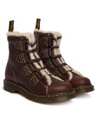 Dr Martens Дамски боти - - естествена кожа - кафяви