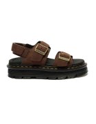 Dr Martens Кожени сандали ZebZag с каишка с тока - Канелено кафяво