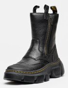 Dr. Martens Унисекс кожени боти DMXL с двоен цип Черен