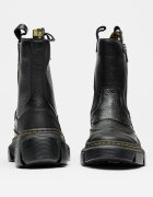 Dr. Martens Унисекс кожени боти DMXL с двоен цип Черен