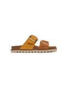 DrBrinkmann Дамски джапанки - 700683-06 - Естествена кожа - 36 EU - Кафяви/Жълти - Кафяв/Жълт