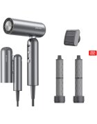 Dreame Сешоар и маша Pocket Pro - 1300W - Сгъваем дизайн - Изсушаване на къса коса за 40 секунди - 300 милиона отрицателни йони/см³ - 60 dB - 110 000 RPM мотор - 300 гр ...