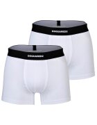 Dsquared2 Боксери с памук - 2 чифта - Бял/Черен