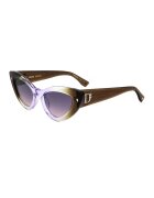 Dsquared2 Слънчеви очила Cat Eye с лого - Кафяв/Светлолилав