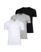 Dsquared2 Вталена тениска - 3 броя - Бял/Черен/Сив