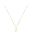 e-Crystal Колие Злато 585 14К Мини Звезда - Звезда