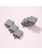 e-Crystal Обеци Сребро 925 родиево покритие с кристали Swarovski® Xirius 6 мм Розова пудра