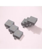 e-Crystal Сребърни Обеци 925 - Кръг 8мм на Винт