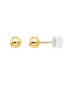 e-Crystal Златни обеци 585 - 14K Ball 4mm