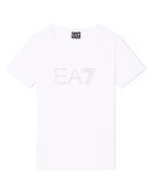 EA7 Дамска тениска TRAIN LOGO SERIES W TEE SS RN FANCY STRASS - Памук -