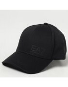 EA7 Мъжка шапка с козирка - Emporio Armani - черна - 100% памук