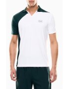 EA7 Мъжка тениска поло TENNIS PRO M POLO PA ST COLORBLOCK - Памук - Бяла