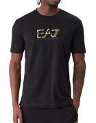 EA7 Мъжка тениска TRAIN PREMIUM LABEL M TEE SPECIAL LOGO - Памук - Черна