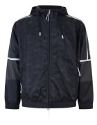 EA7 Мъжки суичър с цип TRAIN GRAPHIC SERIES M HOODIE FZ MONOGRAM ALL OVER PL - полиестер -